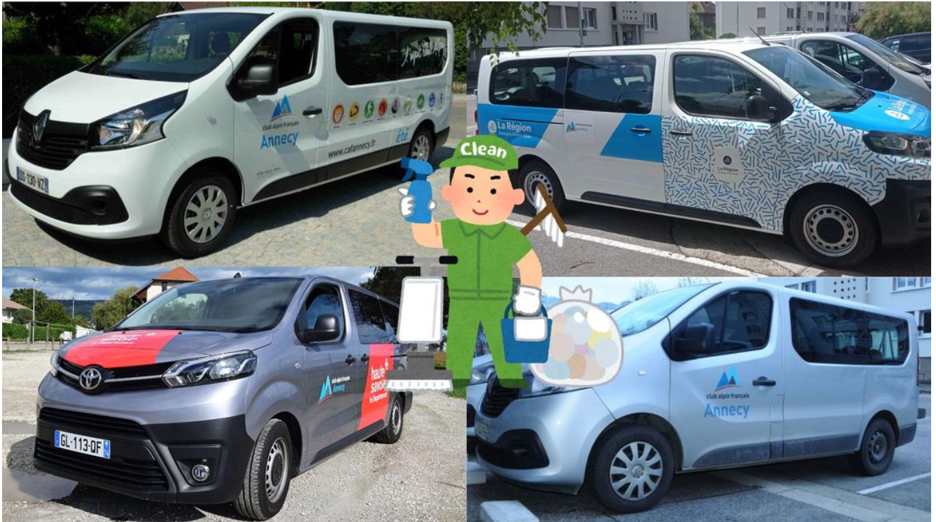 Nettoyage minibus